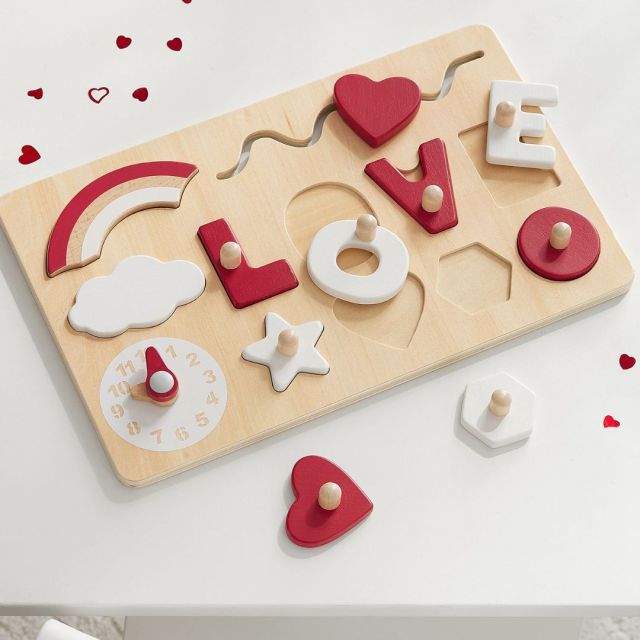 love-themed kids puzzle