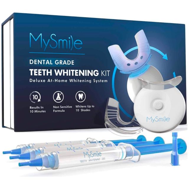 box of teeth whitening products