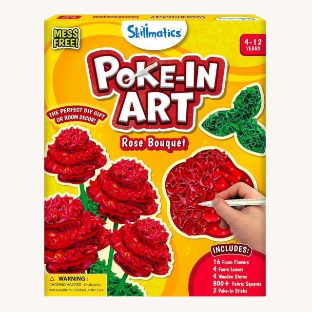 rose poke art kids craft