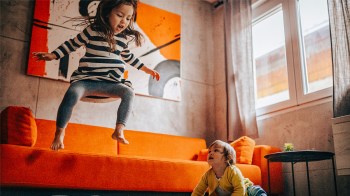 kids jumping around before bed - calming sensory activities that help prevent tantrums and meltdowns