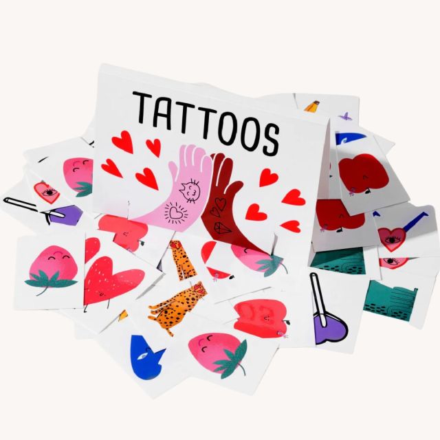 set of temporary tattoos for kids