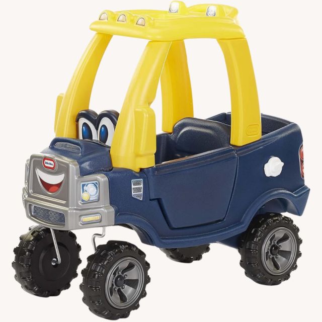 little tykes blue ride-on truck toy