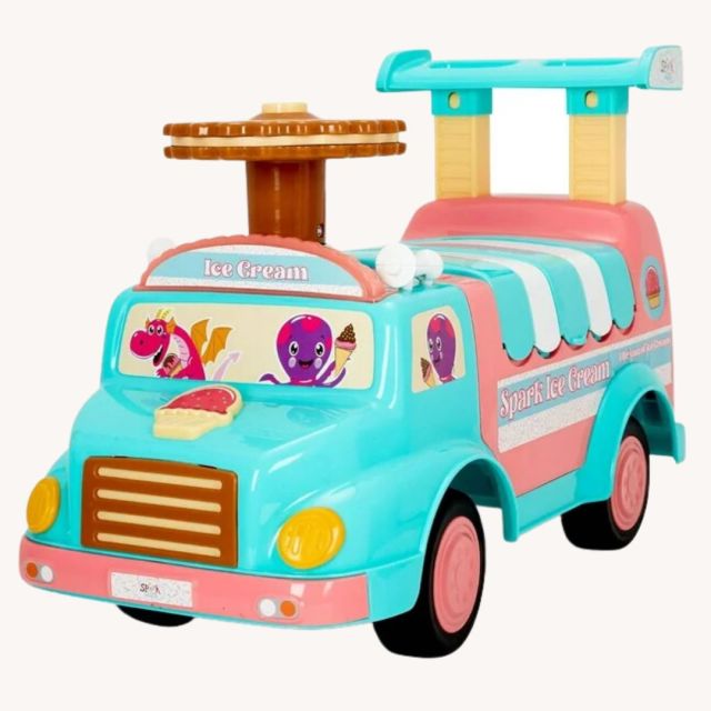 ice cream truck toddler ride-on toy