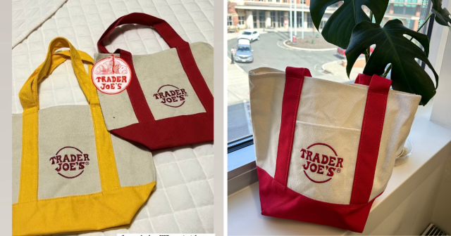 Trader Joe’s New Mini Canvas Tote Bags Are Too Cute for Words