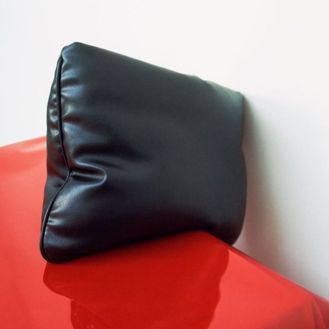 black puffer bag