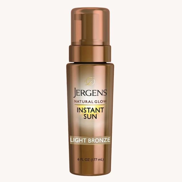 bottle of Jergens self tanner