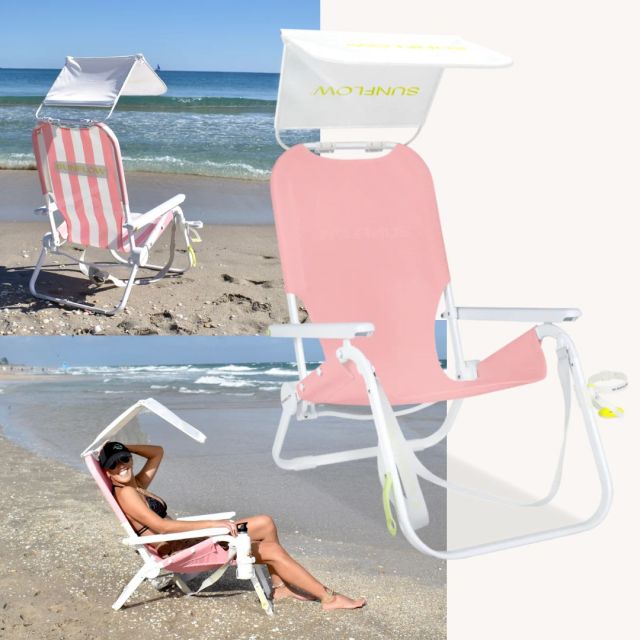 pink SUNFLOW beach chair