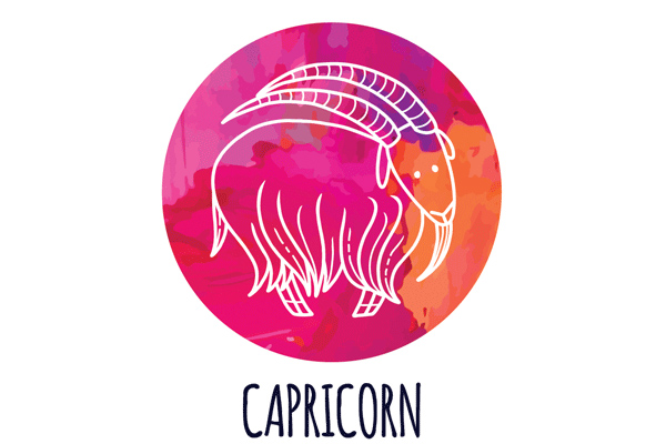 A symbol for Capricorn, one of the 12 sun signs