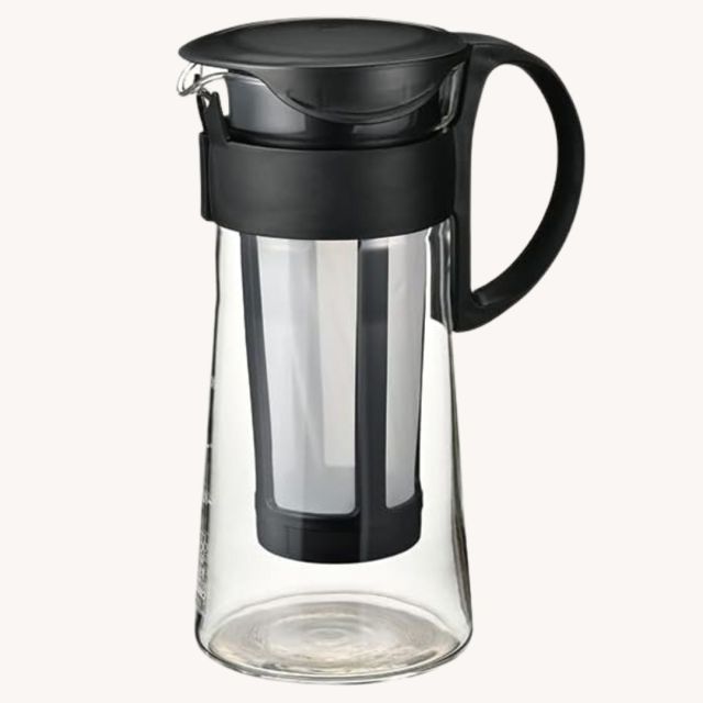 black cold brew maker carafe