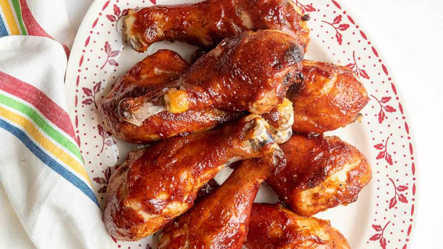 a picture of oven bake bbq chicken, one of the best lazy dinner ideas