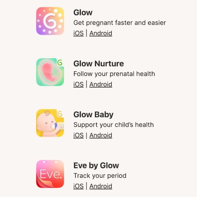 list of 4 glow apps