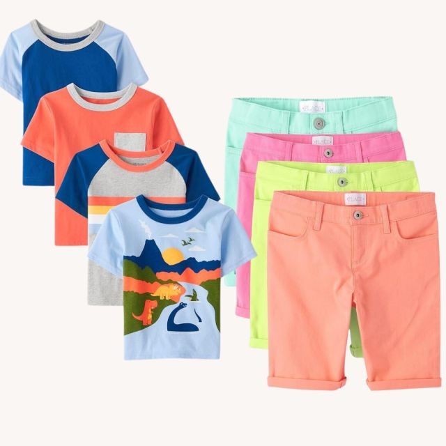 kids tees and shorts