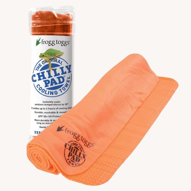 orange cooling towel