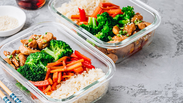 meal prepping is one of the top secrets of professional organizers