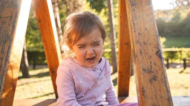 a toddler having public meltdowns at the park