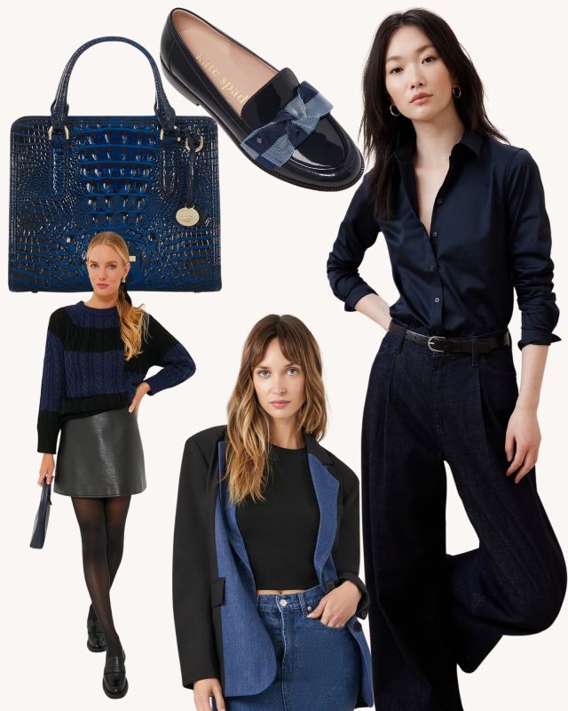 navy and black clothing and accessories