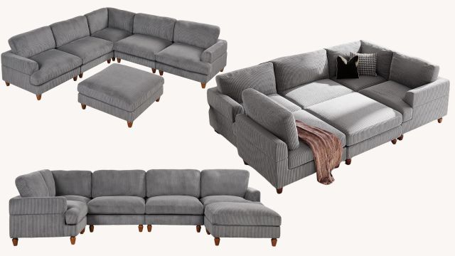 grey modular couch