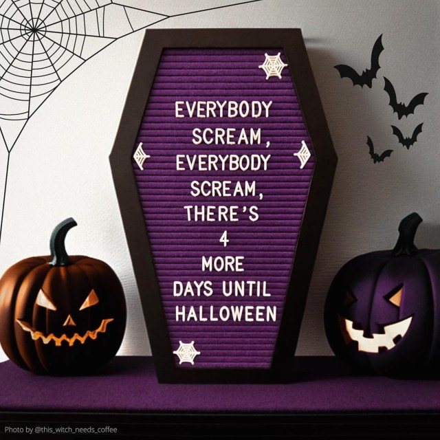 Amazon Halloween Decorations Coffin Letterboard