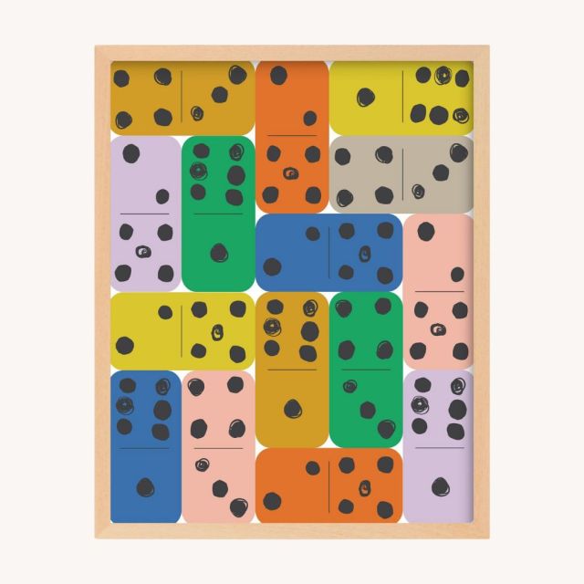 Domino print wall art