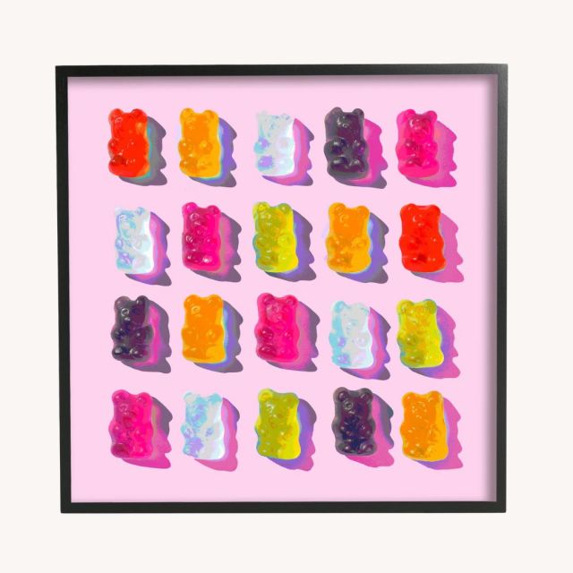 gummy bear wall print