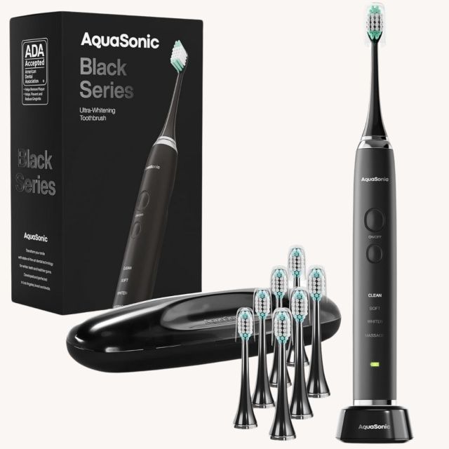 black electric toothbrush