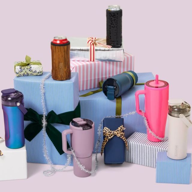 collection of Brumate drinkware