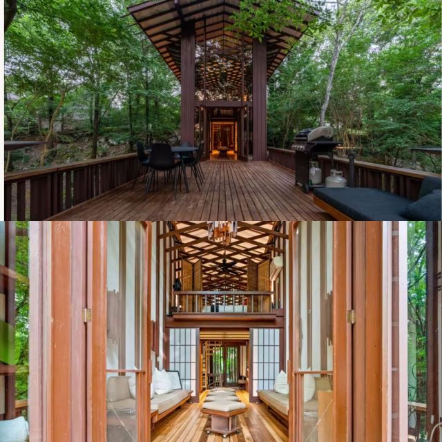 airbnb in the woods