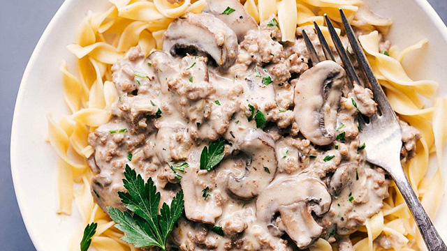 Ground Beef stroganoff