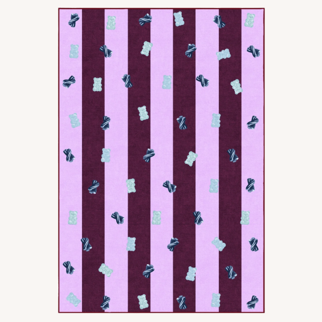 Kids' Rugs Ruggable gummy stripes