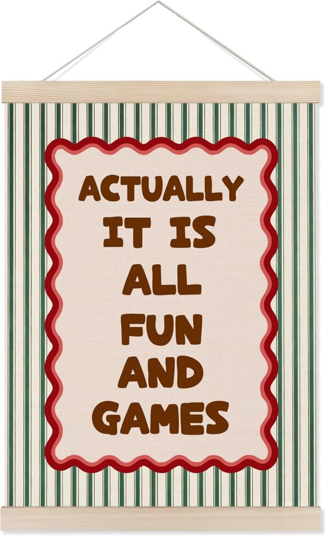 Kids wall art all fun and games