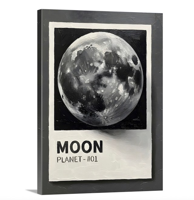 Moon Planet Study wall art from Great Big Canvas is a great piece of wall art for kids