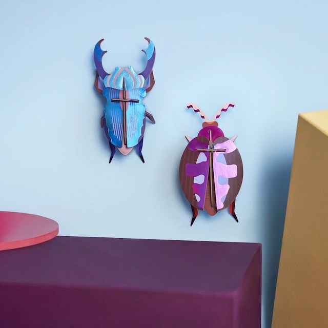 Studio Roof's 3D beetles are amazing wall art for kids