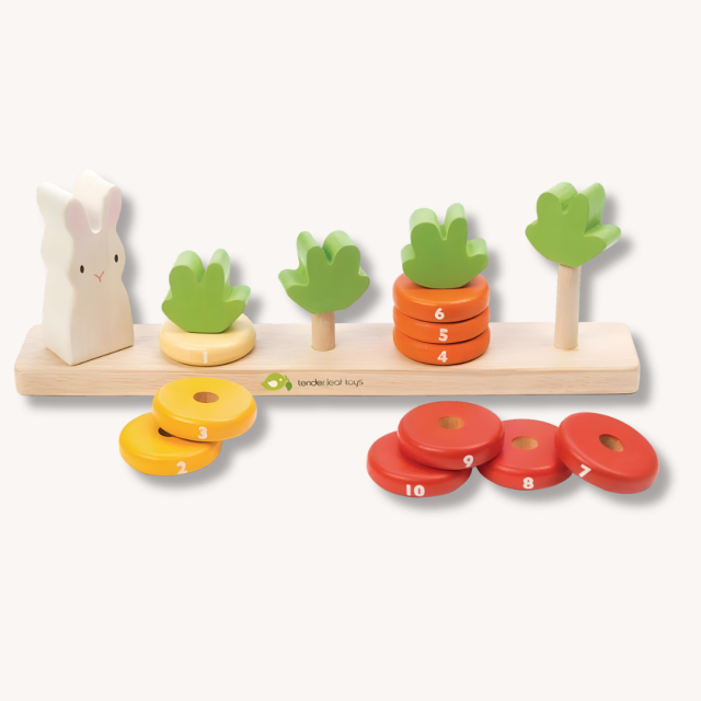 Easter Basket Fillers Counting Carrots Stacking Toy