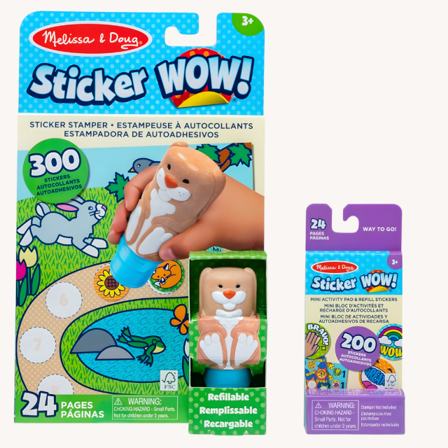 Easter Basket Fillers sticker wow bunny bundle