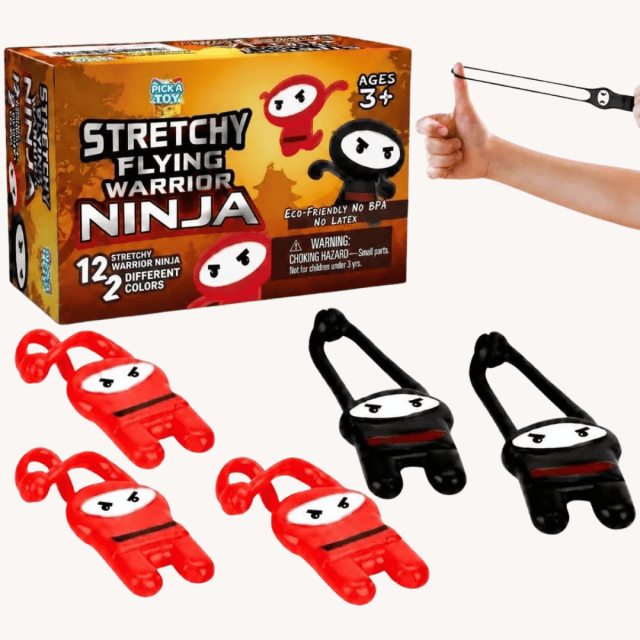 Birthday party favors for kids Stretchy Sticky Flying Ninjas