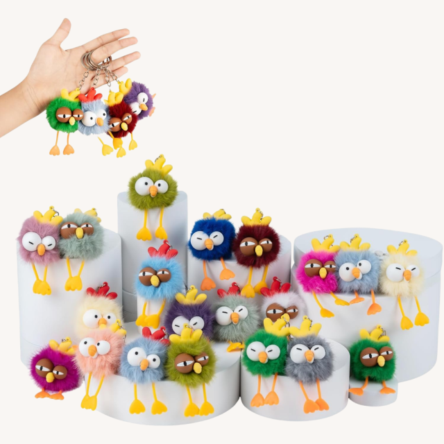 Birthday party favors for kids chickie keychains