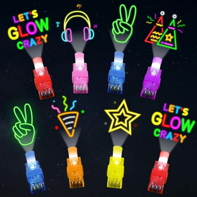 Birthday party favors for kids neon finger lights