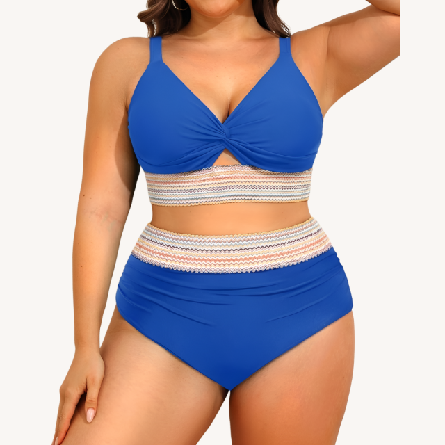 Mom Swimsuits Crochet Detail Bikini