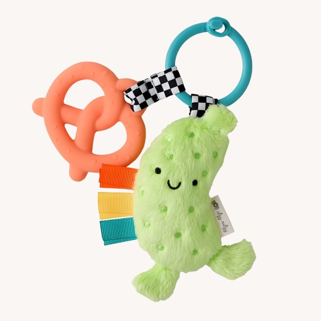 baby gift ideas Itzy Ritzy Pickle Teether Toy