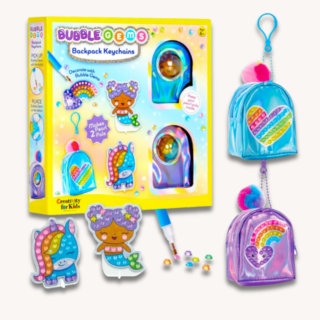 Gifts For Kids Bubble Gems Backpack Keychains