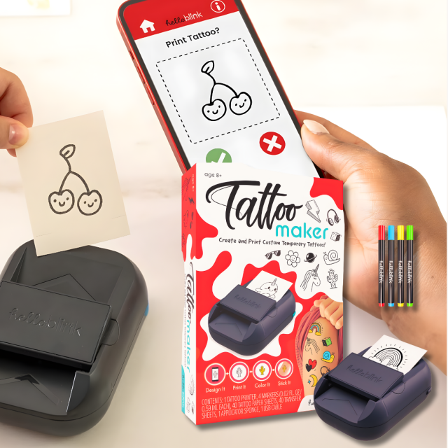 Gifts For Kids Hello Blink Temporary Tattoo Maker