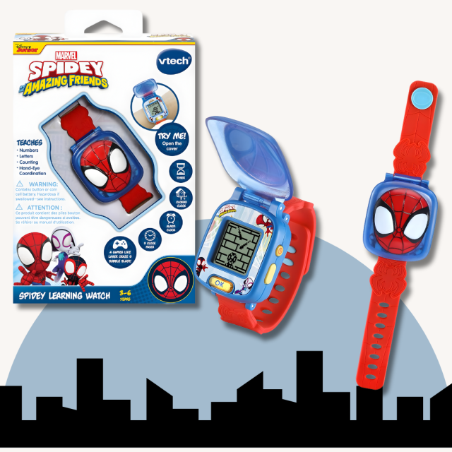 Gifts For Kids VTech Spidey Friends Learning Watch