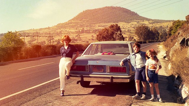 a picture of a vintage road trip, two things that are surging in search according to the 2026 Pinterest parenting trends report