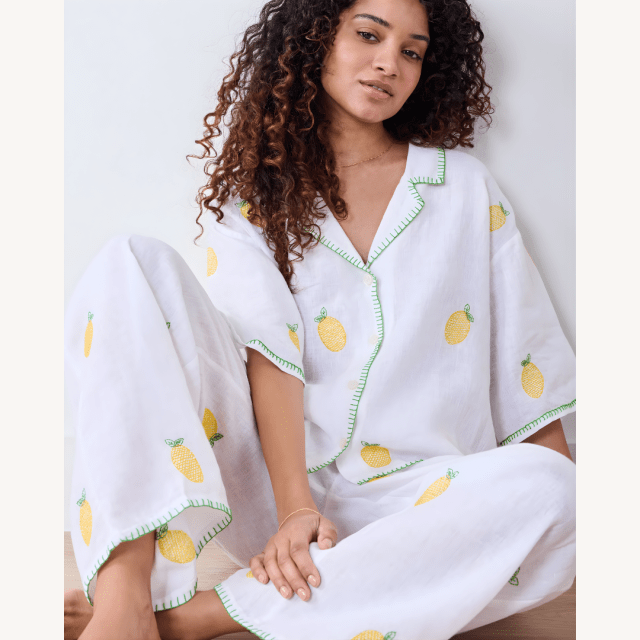 Mother's Day Gift Ideas Printfresh Linen Pajama Set