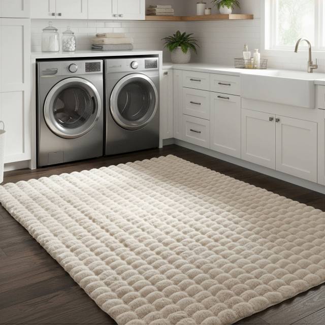 Kids Rugs Ivana Checked Plush Rug