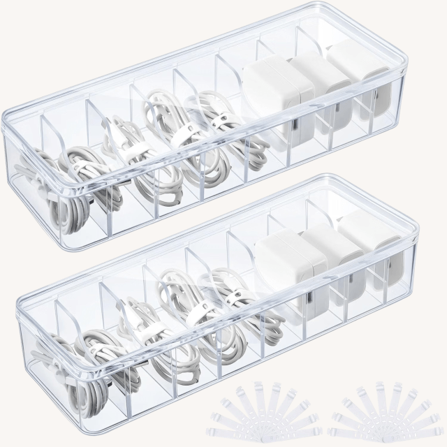 Small Storage Solutions Cord Storage Boxes