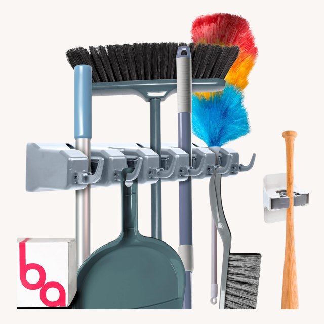 Small Storage Solutions broom holder
