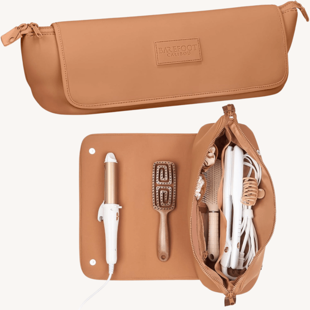 Small Storage Solutions hair tool travel bag and heat mat