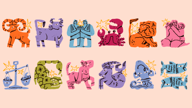 Illustrated zodiac signs for kids class seating chart story