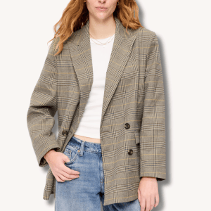 Fall wardrobe staples Old Navy Oversized Plaid Blazer